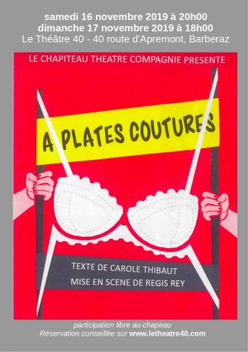 Affiche a plates coutures au 40