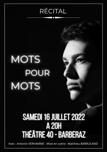 Affiche antonin verhamme au 40