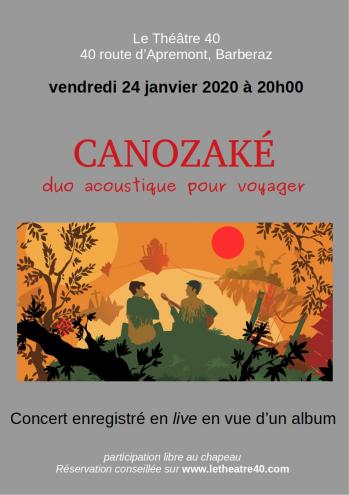 Affiche canozake au 40