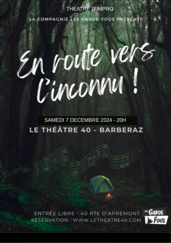 Affiche en route vers l inconnu au theatre 41