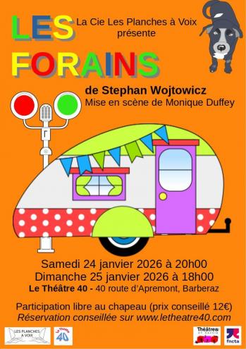 Affiche forains 24 25 jan 2026 au 40