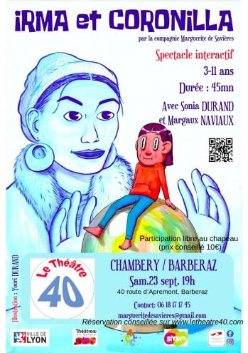 Affiche irma et coronilla au theatre 40