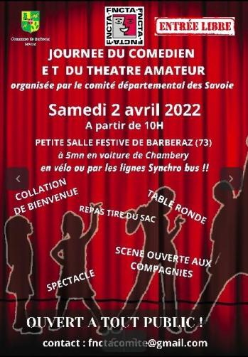 Affiche journee du comedien avec logo barberaz compressee