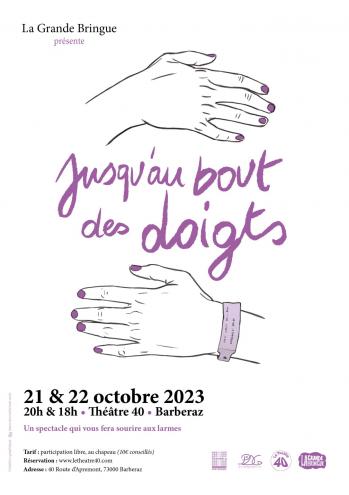 Affiche jusquau bout des doigts