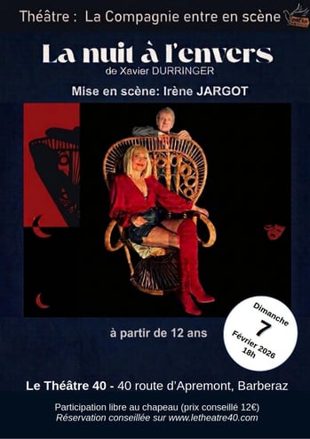 Affiche la nuit a l envers au 40 fev27
