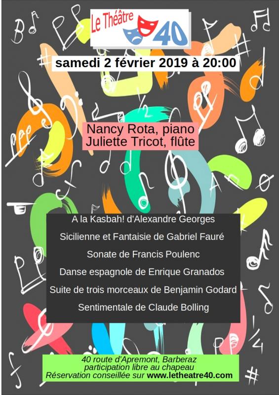 Affiche le 40 flute et piano