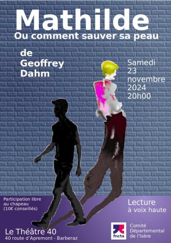 Affiche mathilde ou comment sauver sa peau au theatre 40