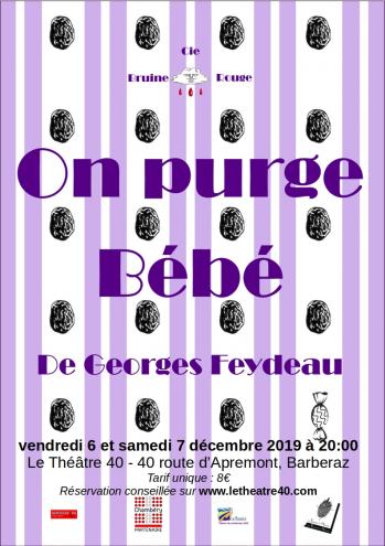 Affiche on purge bebe au 40