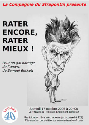 Affiche rater encore rater mieux