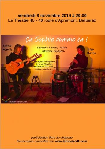 Affiche sophie au 40