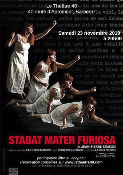 Affiche stabat mater furiosa au 40