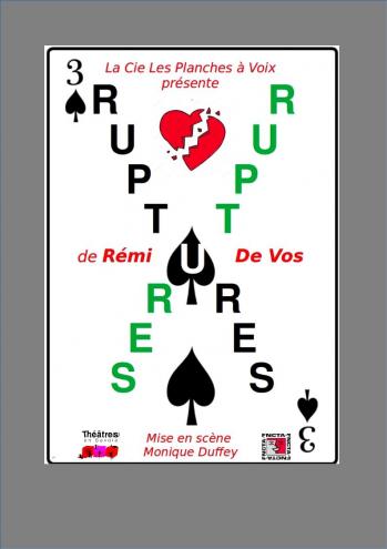 Affiche trois ruptures sans date tour gris 1