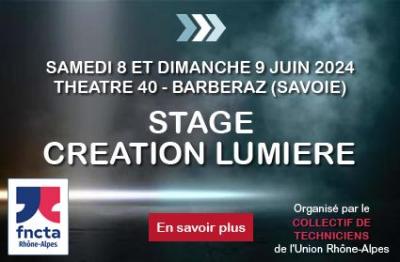 Annonce stage creation lumiere fncta ura