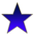 Blue star png pic